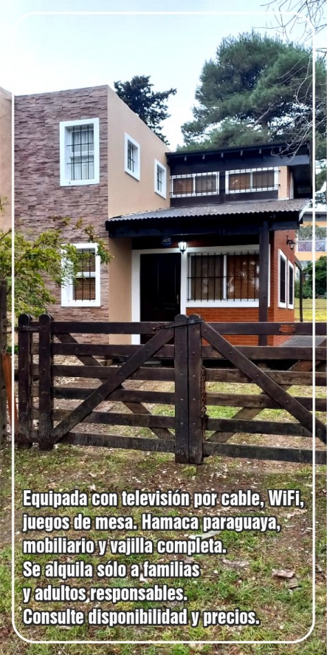 Hermosa Casa tipo Cabaña para 5 Personas C/ Gran Parque